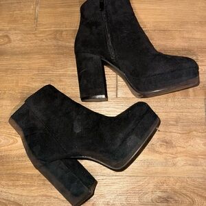 Princess Polly Black Heeled Boots